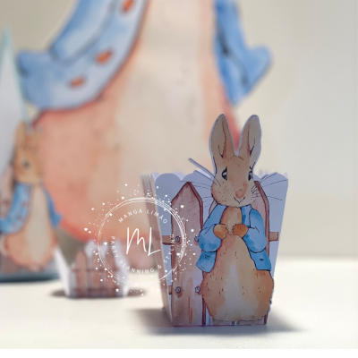 Copos de Pipocas ou Doces Peter Rabbit – 8 unid. | Manga Limão