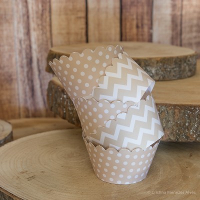 Cintas para Cupcakes Ricas, Zig Zag e Pintas