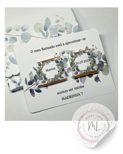 Cartão 100% Personalizado com Napolitanas - Pack OFERTA