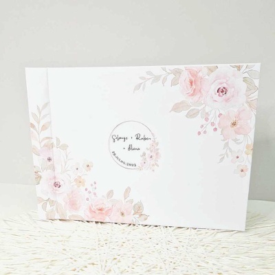 Livro de Honra Floral Aquarela