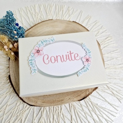 Caixa Convite Gesso Perfumado Anjo