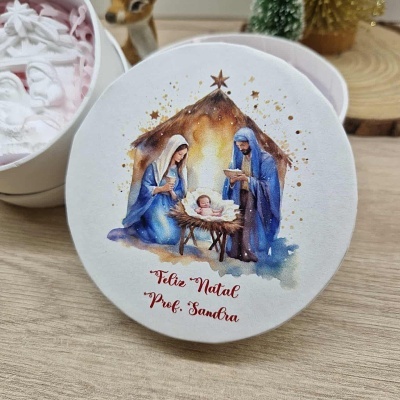 Caixa - presépio gesso perfumado