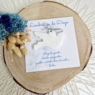 Pagela com gesso pomba