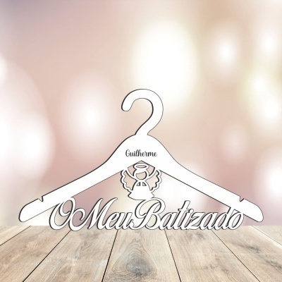 Cabide "O Meu Batizado" Anjo