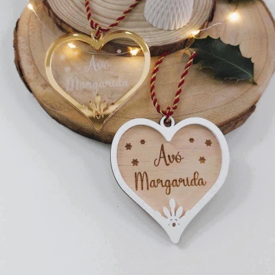 Enfeite Natal Coração