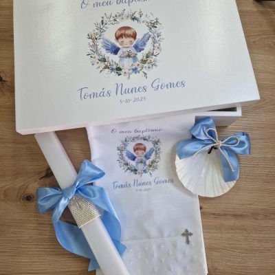 Conjunto batismo Anjo azul