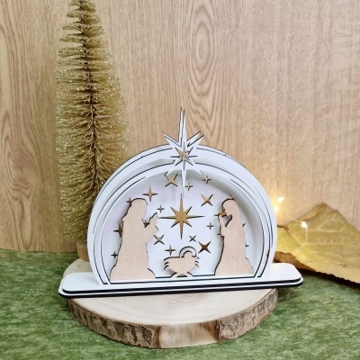 Presépio redondo estrela