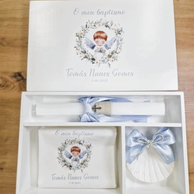 Conjunto batismo Anjo azul
