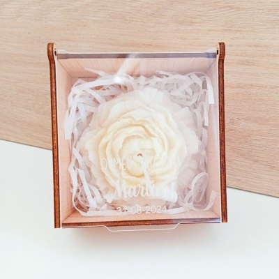 Caixa e Vela Flor Artesanal Caixa e Vela Flor Artesanal