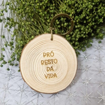 Porta chaves rodela tronco