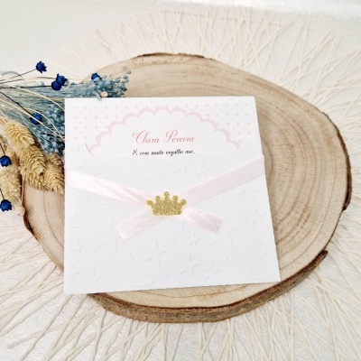 Convite Coroa Texturado