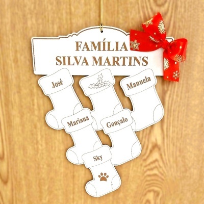 Guirlanda de porta botinhas