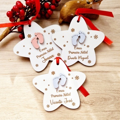 O meu primeiro Natal pezinhos