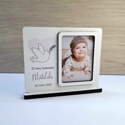 Moldura Batizado Pomba