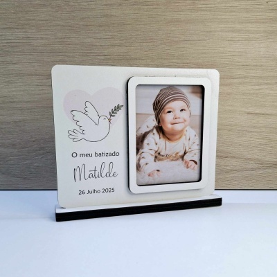 Moldura Batizado Pomba