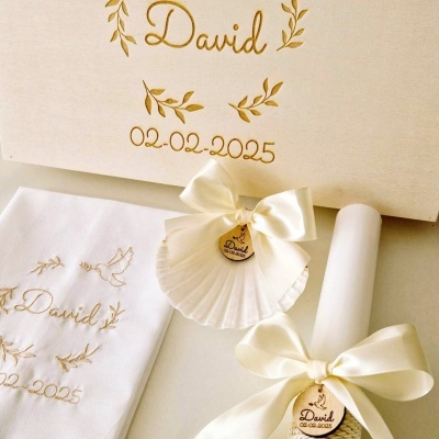 Conjunto Batismo Folhas