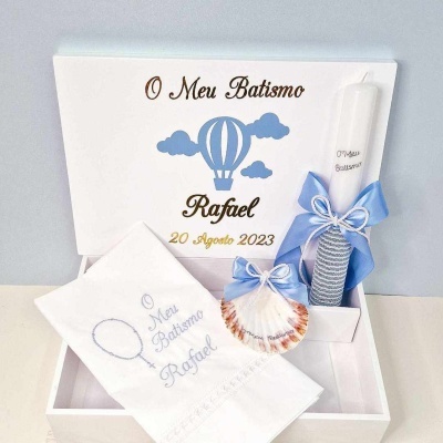 Conjunto Batismo Balão Ar Quente