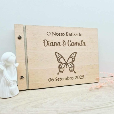 Livro de Honra Personalizado | Modelo Borboleta
