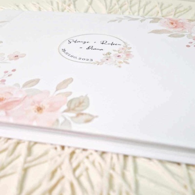 Livro de Honra Floral Aquarela