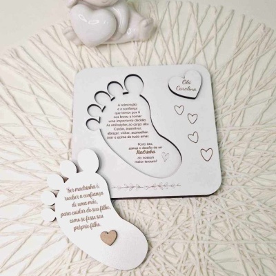 Convite Padrinhos Pezinho Convite Padrinhos Pezinho