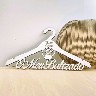 Cabide "O Meu Batizado" Anjo