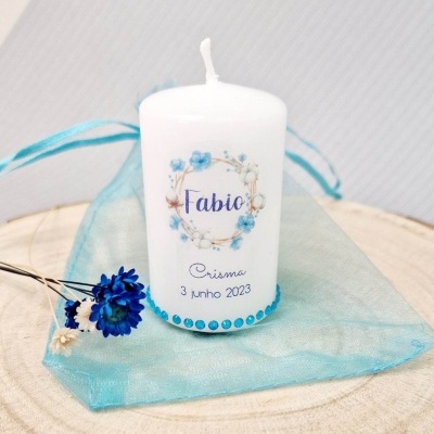 Vela personalizada menino