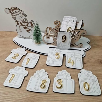 Calendário de advento Boneco de neve