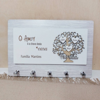 Placa Porta-chaves / Porta-Cartas