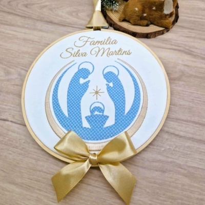 Bastidor bordado Família