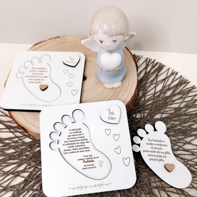 Convite Padrinhos Pezinho Convite Padrinhos Pezinho