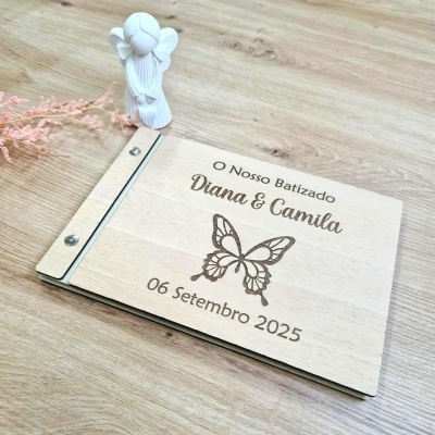 Livro de Honra Personalizado | Modelo Borboleta