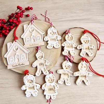 Família de Bonecos de Gengibre