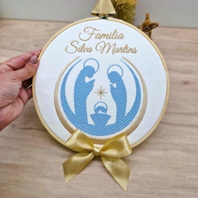 Bastidor bordado Família
