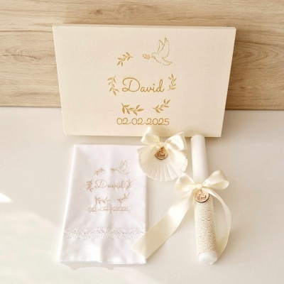 Conjunto Batismo Folhas