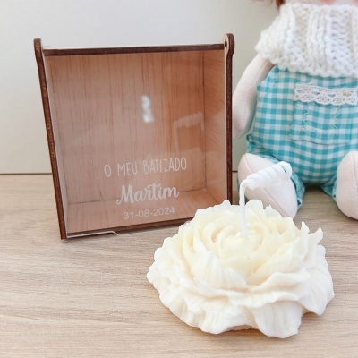 Caixa e Vela Flor Artesanal Caixa e Vela Flor Artesanal