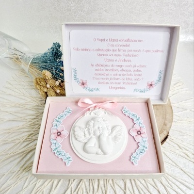 Caixa Convite Gesso Perfumado Anjo