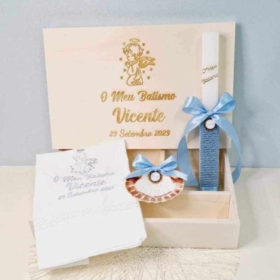 Conjunto batismo natural anjo