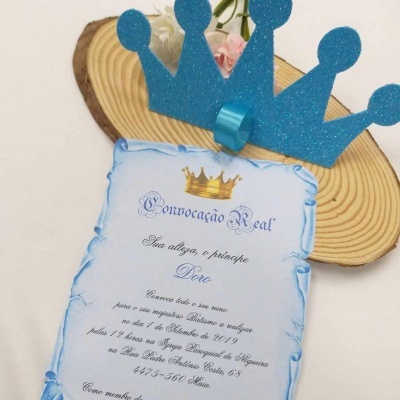 Convite batismo Coroa