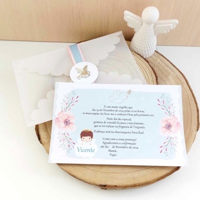 Convite Anjo Convite Anjo