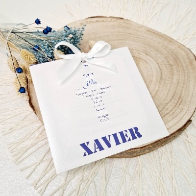 Convite Cruz - Menino Convite Cruz - Menino