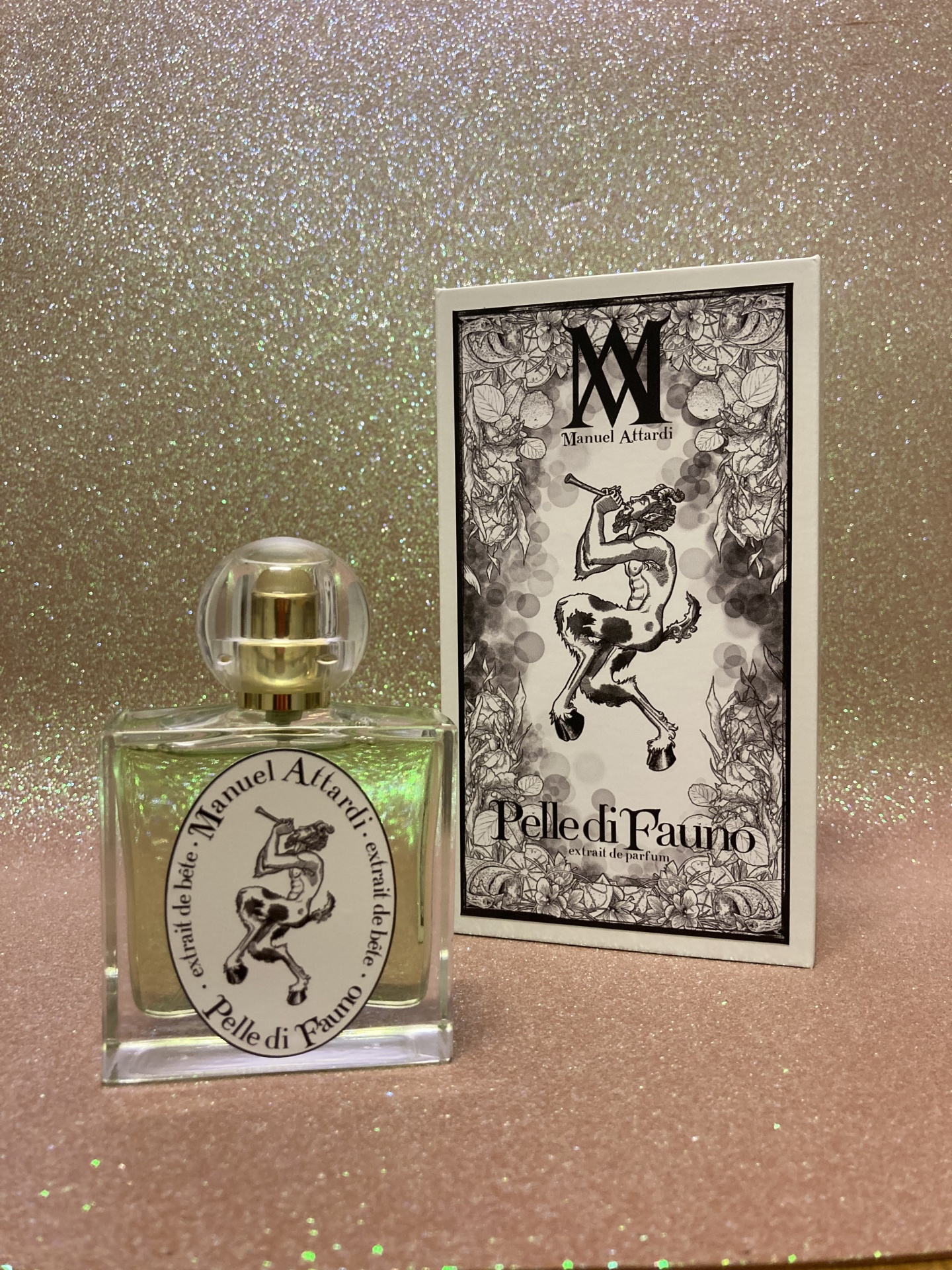 PELLE DI FAUNO - extrait de bête - 50 ml Frasco de perfume manuel alfardi pelle di fauno com caixa decorativa