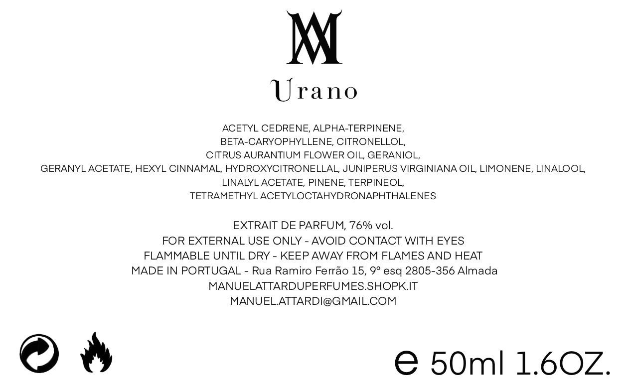 URANO - extrait du ciel - 50 ml URANO - extrait du ciel - 50 ml