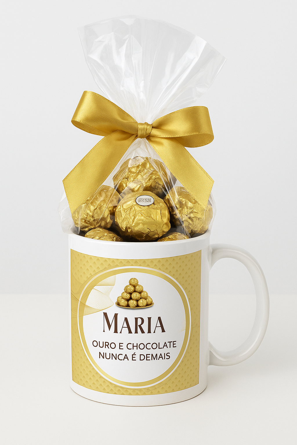 Caneca&#x20;Ferrero&#x20;Rocher&#x20;Personalizada&#x20;com&#x20;Nome&#x20;&#x2B;&#x20;10&#x20;Chocolates