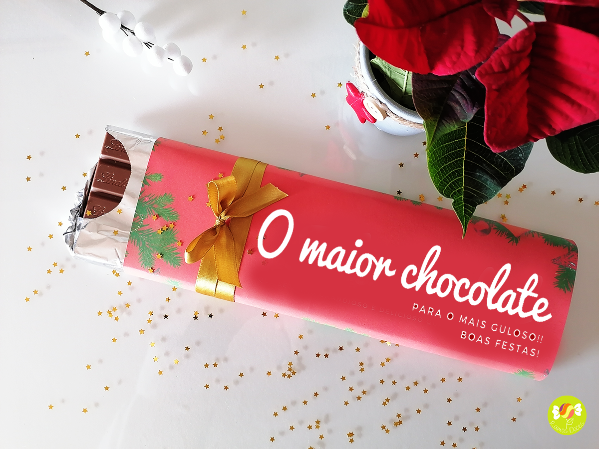 Chocolate Gigante de Natal para O Mais Gulosa ou Gulosa!