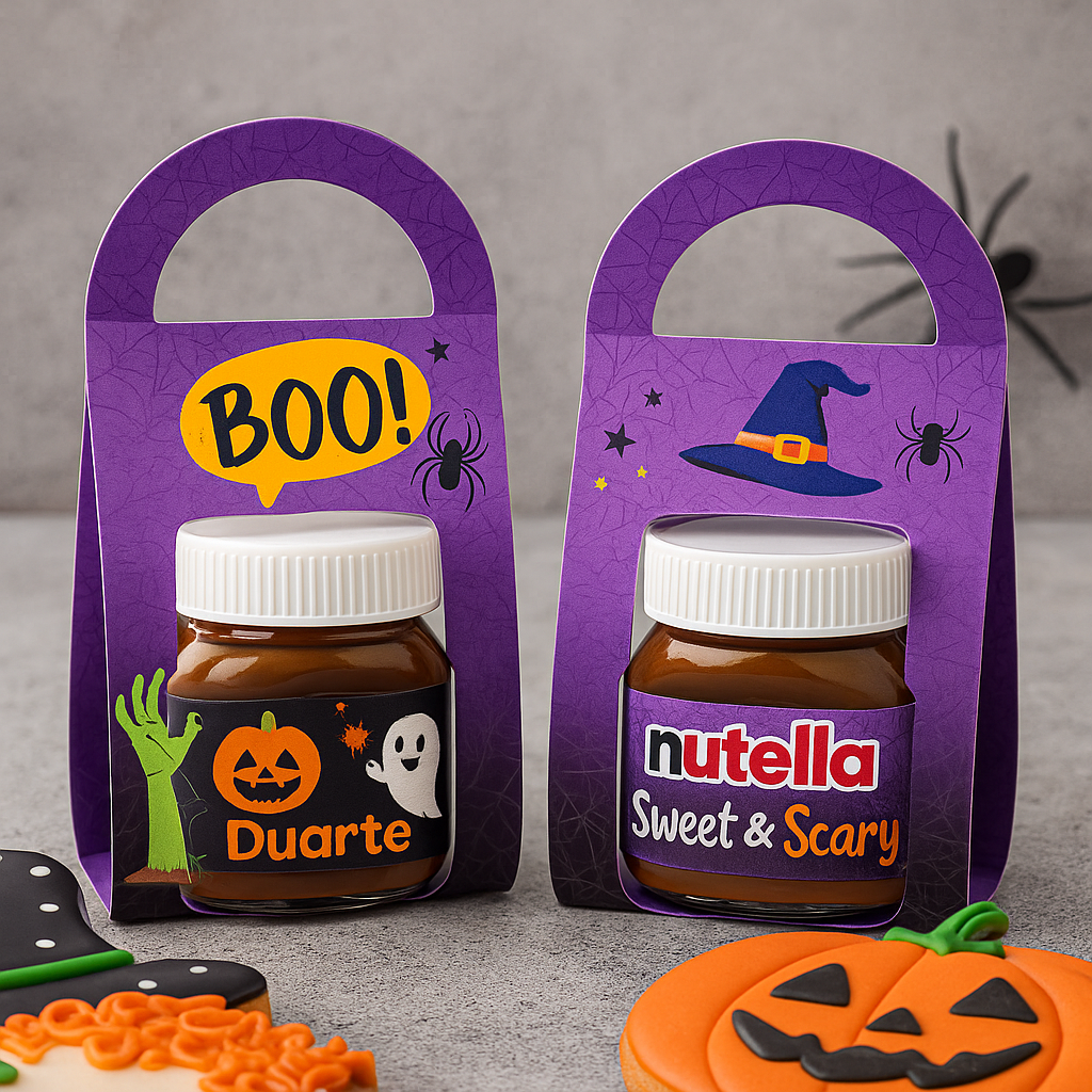 Frascos de Nutella Personalizados para o Halloween | Mini até 1Kg