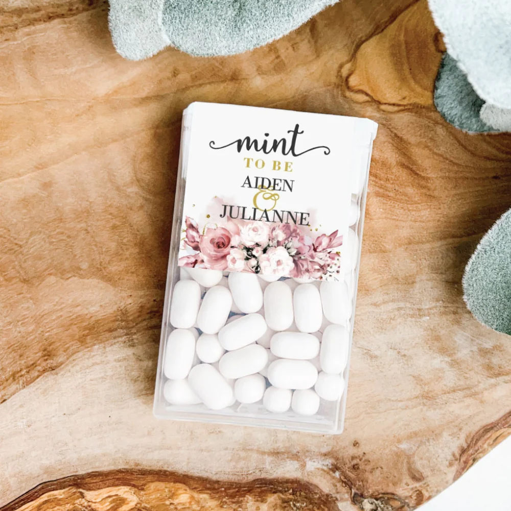 Tic Tac Mints Personalizados para Lembranças de Casamento