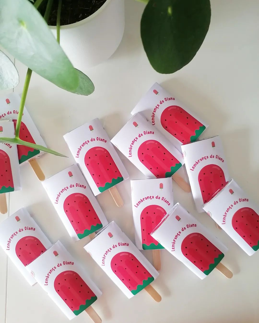 As lembranças de aniversário da Diana