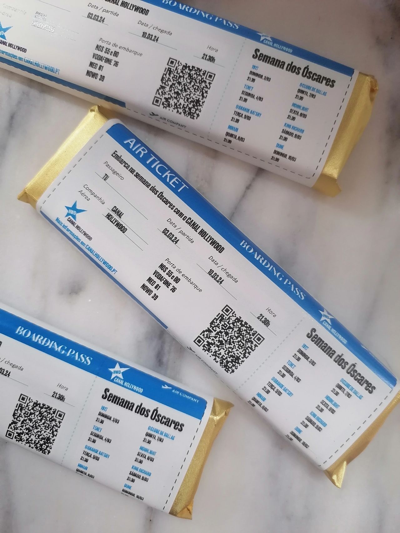 Chocolates para a Semana dos Óscares no Canal Hollywood