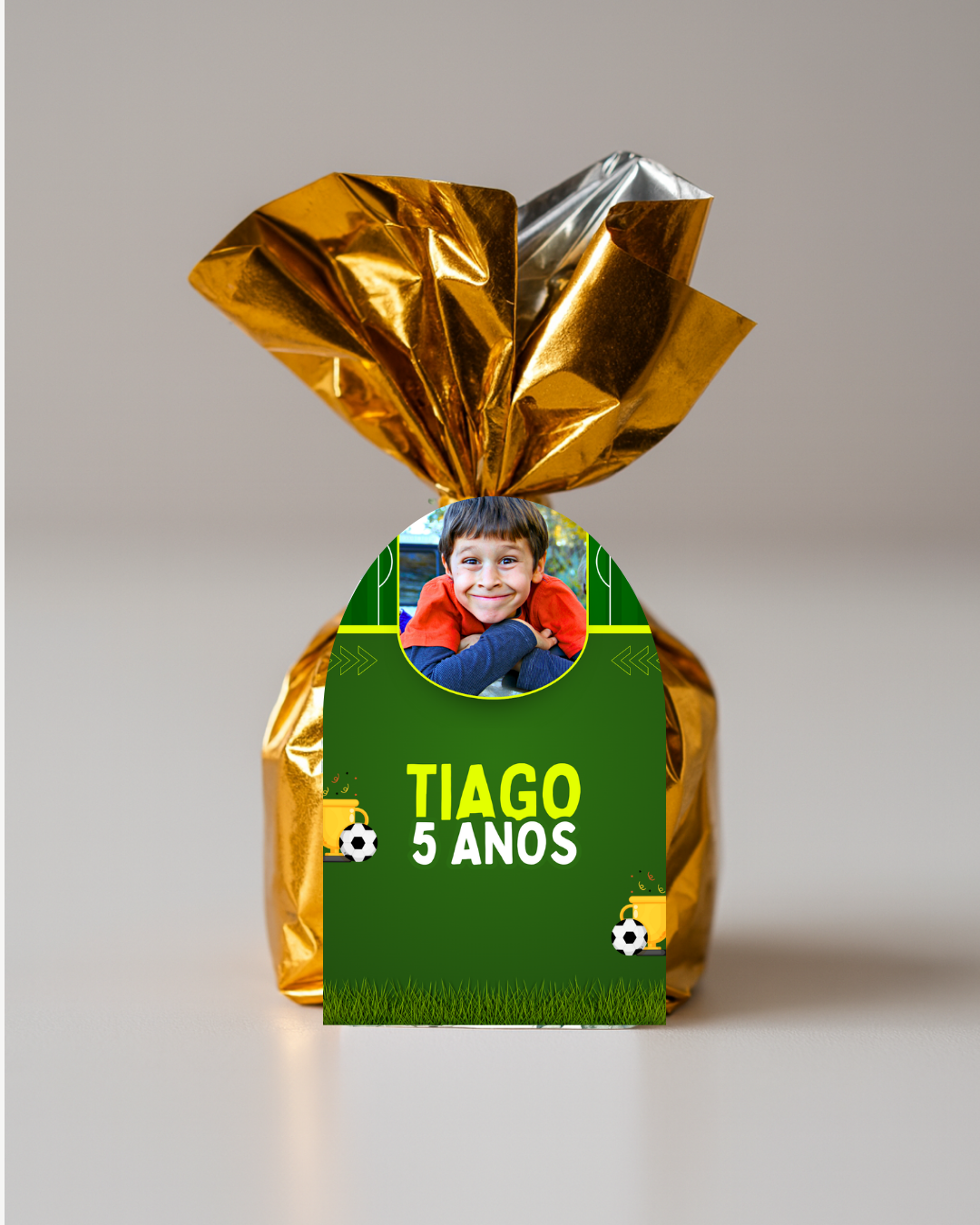 Bombons de Chocolate com rótulo personalizado para aniversário