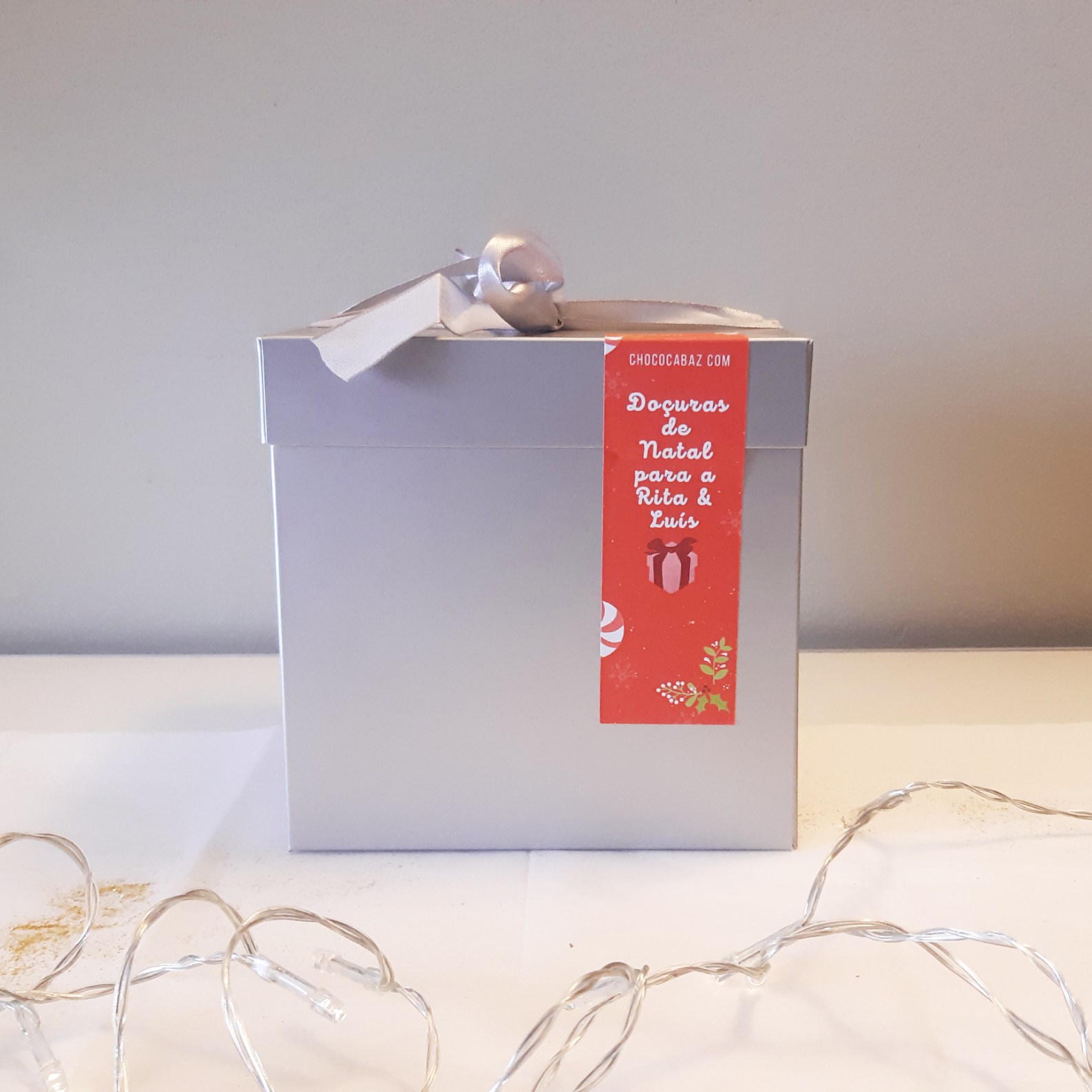 Chococabaz de Natal personalizado para empresas